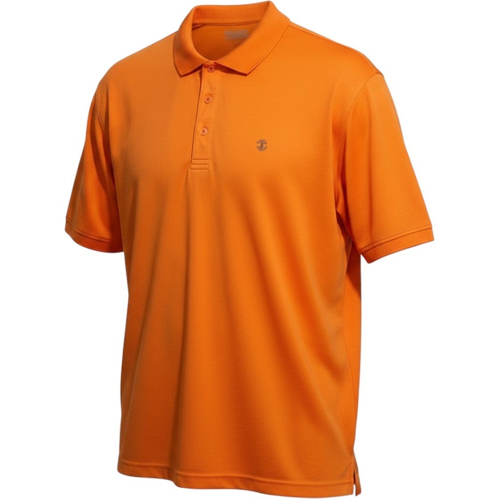 IZOD Golf Polo Shirt Mens XXL Orange Short Sleeve Performance Textured Preppy
